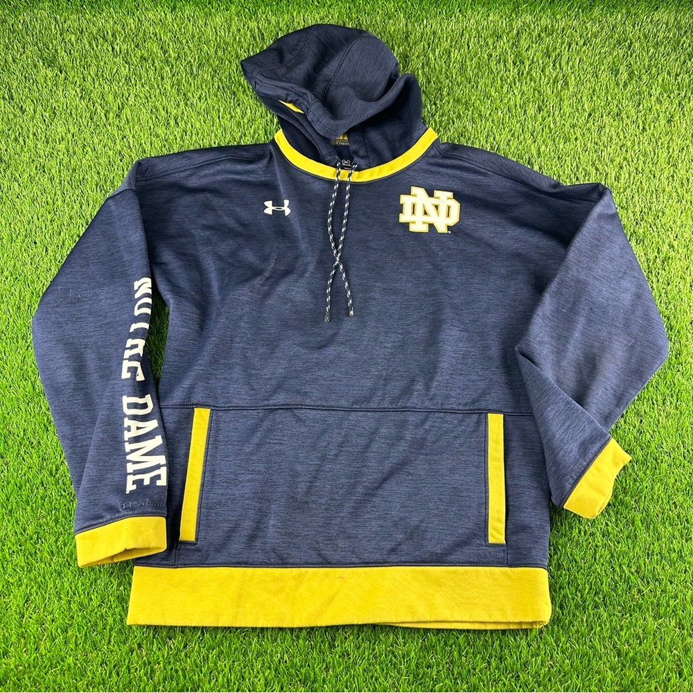 Under Armour Men's Small Notre Dame Irish Storm Sweatshirt Loose Fit Cold Gear